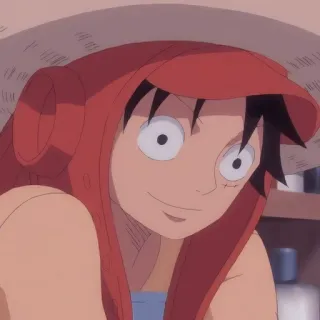 🙂 Monkey D. Luffy One Piece Monkey D. Luffy, One Piece, Anime, Dessin animé telegram sticker