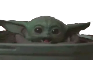 😦 Grogu The Mandalorian Grogu, Baby Yoda, Star Wars, The Mandalorian, süß, Alien, Säugling telegram sticker