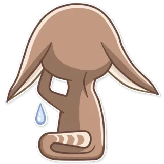 😓 悲しい, 泣く, 涙, 漫画, 悲しみ, 感情的, キャラクター telegram sticker