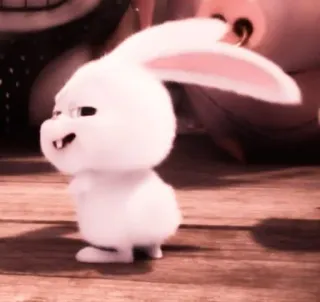 🐰 Snowball The Secret Life of Pets Desenho animado, Coelho, Fofo, Animal de estimação, Animal, Coelhinho whatsapp sticker