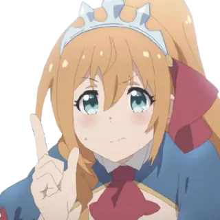 😠 Anime, Fofo, Garota, Princesa, Desenho animado telegram sticker
