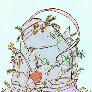 😔 Alphonse Elric Fullmetal Alchemist Alphonse Elric, Fullmetal Alchemist, Anime, Armadura, Flores, Adesivo telegram sticker