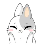 🥰 kat, schattig, dier, kitten, blij telegram sticker
