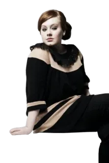 🙆 Adele cantante, celebridad, mujer, retrato telegram sticker