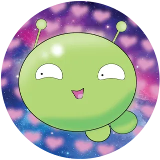 ❤️ Mooncake Final Space 卡通, 外星人, 可爱, 太空, 月饼, Final Space, 动画, 科幻 telegram sticker