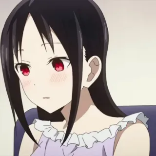 😖 Kaguya Shinomiya Kaguya-sama: Love Is War Аниме, Кагуя Синомия, Кагуя-сама: Любовь как война, Мультфильм, Манга, Девушка, Милый telegram sticker