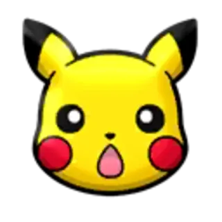 😮 Pikachu pokemon, pikachu, cartoon, yellow, electric mouse telegram sticker