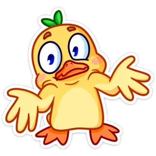 🤷‍♂️ duck, cartoon, animal, cute, yellow, bird, sticker whatsapp sticker