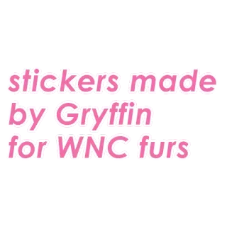 👻 stickers made by Gryffin for WNCfurs naklejki, Gryffin, WNCfurs, futrzaki telegram sticker