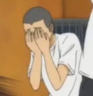 🤡 Anime, Płacz, Smutny, Postać, Emocjonalny telegram sticker
