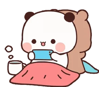 😌 Panda, Urso, Gaming, Fofo, Kawaii whatsapp sticker