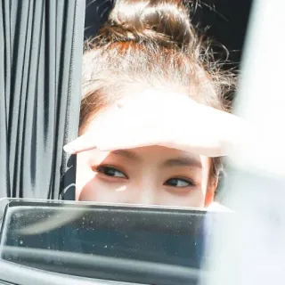 👀 woman, eyes, face, hair, looking, person telegram sticker