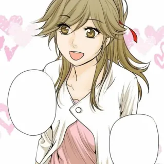 🍘 アニメ, 女性, 幸せ, 漫画, 女の子, ハート telegram sticker