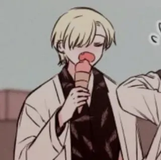🍨 动漫, 冰淇淋, 卡通, 漫画, 可爱 telegram sticker