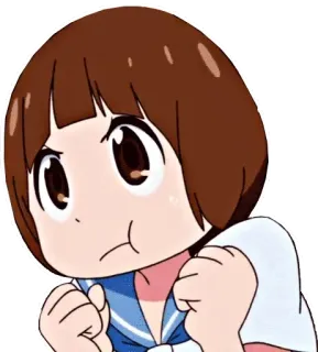 😠 Mako Mankanshoku Kill la Kill 애니메이션, 만화, 화난, 킬라킬, 만칸쇼쿠 마코, 캐릭터, 만화 캐릭터 telegram sticker