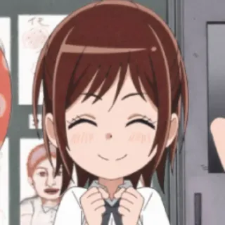 😊 Anime, Desenho animado, Feliz, Sorriso, Fofo, Garota telegram sticker