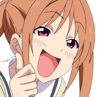 🍌 Anime, Menina, Bonito, Desenho animado telegram sticker