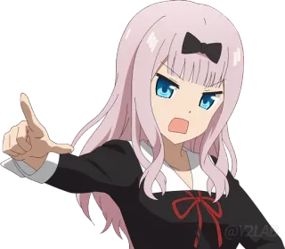 😠 Chika Fujiwara Kaguya-sama: Love Is War Аниме, Чика, Фудзивара, Кагуя-сама, Любовь это война telegram sticker