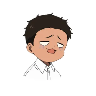 😭 Anime, Personnage, Garçon, Triste telegram sticker