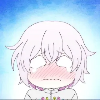 🌸 动漫, 哭, 难过, 卡通, 漫画, 卡哇伊, 可爱 telegram sticker