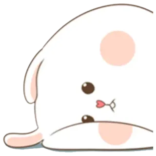 😶 mono, conejo, animal, pegatina, dibujos animados, kawaii, conejo whatsapp sticker