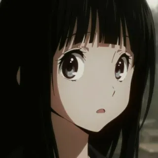 🍶 Anime, Chica, Retrato, Manga, Personaje, Pelo negro whatsapp sticker