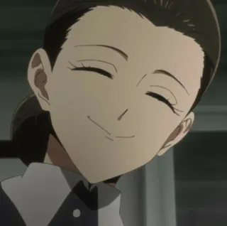 😐 Isabella The Promised Neverland Anime, Isabella, The Promised Neverland, Sonrisa, Cuidadora, Mujer telegram sticker