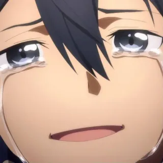 😭 anime, llorando, triste, lágrimas, emocional telegram sticker