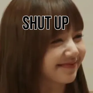 🤭 SHUT UP meme, shut up, expression, annoyed, displeased telegram sticker