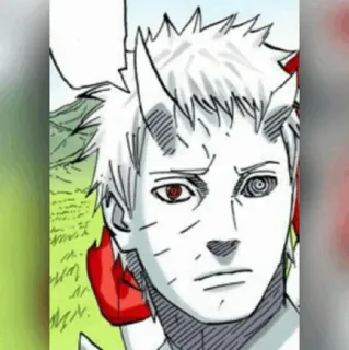 ⚫️ Obito Uchiha Naruto Anime, Manga, Cattivo, Corna, Sharingan, Rinnegan telegram sticker
