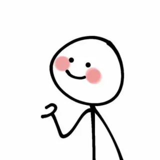 💗 boneco palito, desenho, fofo, corar, simples, minimalista whatsapp sticker