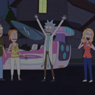 🛸 Rick Sanchez Rick and Morty Rick and Morty, Zeichentrick, Animation für Erwachsene, Science-Fiction, Comedy telegram sticker