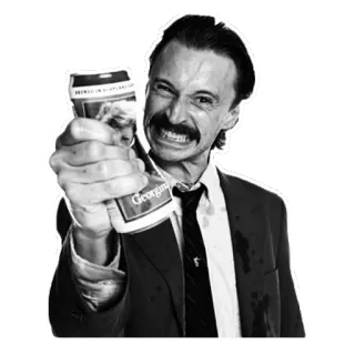 🤬 wütend, Mann, Alkohol, Anzug, quetschen telegram sticker