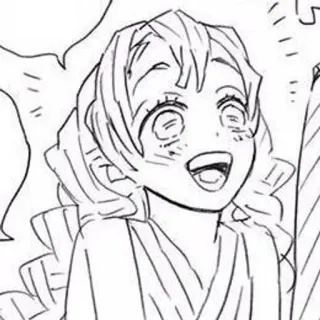 💗 Mitsuri Kanroji Demon Slayer Anime, Manga, Demon Slayer, Mitsuri Kanroji, Hashira, Pilastro dell'Amore, sorridente whatsapp sticker