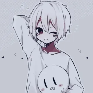 😉 Anime, Garçon, Mignon, Kawaii, Personnage, Art telegram sticker