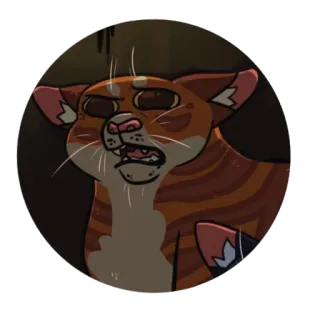 🤨 猫, 动物, 卡通, 贴纸 telegram sticker