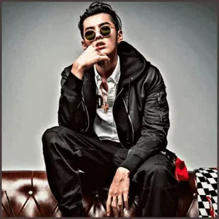 ➖ uomo, occhiali da sole, giacca, moda, stile, ritratto telegram sticker