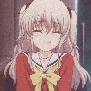 🤍 Anime, Ragazza, Carino, Cartone animato, Personaggio telegram sticker