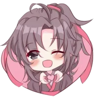 🏵 Anime, Chibi, Carino, Cartone animato, Cuore telegram sticker