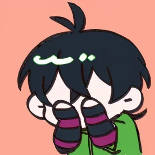 😔 Anime, Desenho animado, Personagem, Kawaii, Chibi, Mangá, Animação telegram sticker