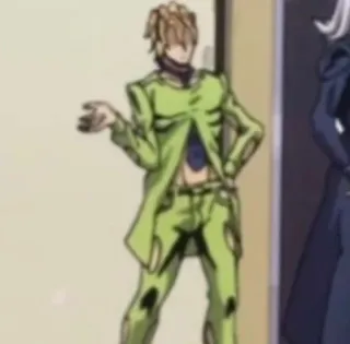 🦴 JoJo's Bizarre Adventure jojo, anime, manga, personnage, pose, fanart, drôle telegram sticker