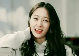 🗽 mulher, sorrindo, retrato, coreana telegram sticker