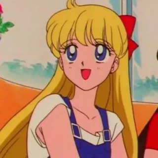 🍥 Minako Aino Sailor Moon anime, cartoon, character, sailor venus, minako aino telegram sticker