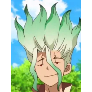 😏 Senku Ishigami Dr. Stone Anime, Dr. Stone, Senku Ishigami, Manga, Personaje telegram sticker