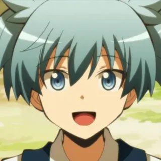 😀 Nagisa Shiota Assassination Classroom anime, manga, character, boy, smile telegram sticker