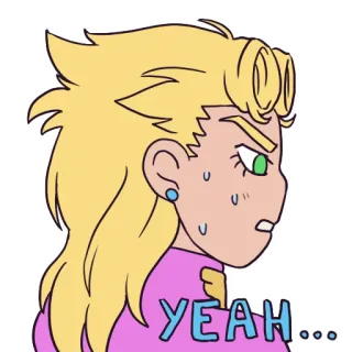 😓 Giorno Giovanna JoJo's Bizarre Adventure YEAH... Anime, Manga, Giorno, Jojo, Ouais, Exaspéré telegram sticker