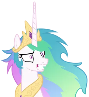 😈 Princess Celestia My Little Pony Мультфильм, Пони, Принцесса, Селестия, Единорог, Магия telegram sticker