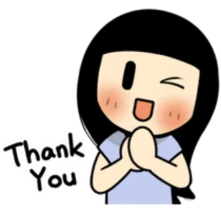 🙏 Thank You danke, dankbar, wertschätzung, cartoon, süß telegram sticker