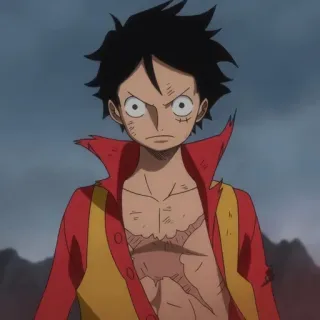 😤 Monkey D. Luffy One Piece Anime, One Piece, Monkey D. Luffy, Personnage, Manga telegram sticker