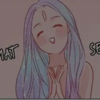 🖤 THAT SEXY anime, cô gái, lấp lánh, tóc telegram sticker
